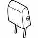 Ford EU5Z-78611A09-AB Headrest, Outer, Driver Side Ford EU5Z-78611A09-AB Headrest, Outer, Driver Side