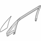 Ford JB5Z-7825767-A Run Channel, Gray Tint, Driver Side