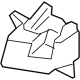 Ford LB5Z-17D942-A Lower Reinforcement, Passenger Side Ford LB5Z-17D942-A Lower Reinforcement, Passenger Side