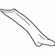 Ford 7W1Z-5403598-AA Windshield Pillar Trim, Dove Gray, Passenger Side Ford 7W1Z-5403598-AA Windshield Pillar Trim, Dove Gray, Passenger Side