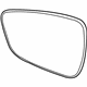 Ford LJ6Z-17K707-A Mirror Glass, Black, Passenger Side