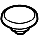Ford KT1Z-17632-A Reservoir Cap, Front Ford KT1Z-17632-A Reservoir Cap, Front