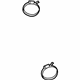 Ford F2GZ-9C632-B Air Hose Clamp, Front Ford F2GZ-9C632-B Air Hose Clamp, Front