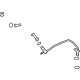 Ford MB3Z-9T516-A Oil Line, Driver Side