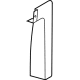 Ford CK4Z-6125508-AE Rear Molding, Upper Passenger Side Ford CK4Z-6125508-AE Rear Molding, Upper Passenger Side
