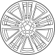 Ford FB5Z-1007-E Wheel, Alloy Ford FB5Z-1007-E Wheel, Alloy