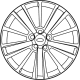 Ford JB5Z-1007-A Wheel, Alloy Ford JB5Z-1007-A Wheel, Alloy