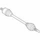 Ford LK4Z-3A427-A Axle Assembly, Front Driver Side Ford LK4Z-3A427-A Axle Assembly, Front Driver Side