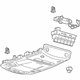 Ford HC3Z-28519A58-JAJ Overhead Console, Camel, Upper Ford HC3Z-28519A58-JAJ Overhead Console, Camel, Upper