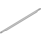 Ford FT4Z-5825860-G Belt Molding, Black, Rear Passenger Side