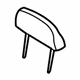 Ford 8A1Z-78611A08-BE Headrest, Camel