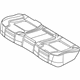 Ford DG1Z-54600A88-A Seat Cushion Pad, Rear Ford DG1Z-54600A88-A Seat Cushion Pad, Rear