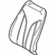 Ford FA1Z-5864416-AE Seat Back Cover, Passenger Side Ford FA1Z-5864416-AE Seat Back Cover, Passenger Side