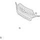 Ford LB5Z-8200-AB Grille, Front Ford LB5Z-8200-AB Grille, Front