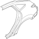 Ford CM5Z-5827840-A Quarter Panel, Rear Outer Passenger Side Ford CM5Z-5827840-A Quarter Panel, Rear Outer Passenger Side