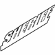 Ford DB5Z-7820000-BA Nameplate, White, Front Passenger Side Ford DB5Z-7820000-BA Nameplate, White, Front Passenger Side