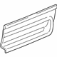 Ford 2L7Z-7820207-AAA Cladding, Oxford White, Driver Side