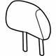 Ford 8E6Z-78611A08-CB Headrest, Center, Charcoal Ford 8E6Z-78611A08-CB Headrest, Center, Charcoal