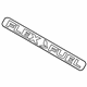 Ford FL3Z-9942528-J Emblem, Rear Ford FL3Z-9942528-J Emblem, Rear