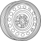 Ford SZ6Z-1015-A Wheel Assembly