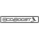 Ford LJ6Z-8213-B Nameplate, Rear Ford LJ6Z-8213-B Nameplate, Rear
