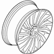 Ford KA1Z-1007-F Wheel, Alloy Ford KA1Z-1007-F Wheel, Alloy