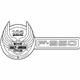 Ford 9C3Z-9942528-D Nameplate, Rear Ford 9C3Z-9942528-D Nameplate, Rear