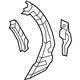 Ford 7A2Z-7827865-A Inner Lock Pillar, Rear Driver Side Ford 7A2Z-7827865-A Inner Lock Pillar, Rear Driver Side