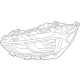 Ford KT4Z-13100-A Headlamp Housing, Front Passenger Side Ford KT4Z-13100-A Headlamp Housing, Front Passenger Side