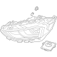 Ford KT4Z-13008-AU Headlamp Assembly, Front Passenger Side Ford KT4Z-13008-AU Headlamp Assembly, Front Passenger Side