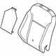 Ford CJ5Z-7864810-K Seat Back Pad, Front Passenger Side
