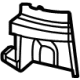 Ford PC3Z-2841018-A Corner Molding, Passenger Side Ford PC3Z-2841018-A Corner Molding, Passenger Side