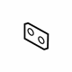 Ford 9A8Z-54278A72-B Lower Mount Spacer, Driver Side