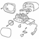 Ford LC5Z-17682-CCPTM Mirror Outside, Gloss Black, Front Passenger Side