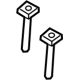 Ford CU5Z-96610A16-CG Headrest Guide, Charcoal, Front