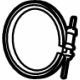 Ford JX6Z-5A215-C Catalytic Converter Clamp, Front Ford JX6Z-5A215-C Catalytic Converter Clamp, Front