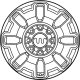 Ford PC3Z-1007-D Wheel, Alloy Ford PC3Z-1007-D Wheel, Alloy