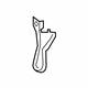 Ford FT4Z-16747-A Center Bracket, Front Ford FT4Z-16747-A Center Bracket, Front