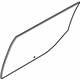 Ford AE9Z-7425712-B Door Glass, Green, Rear Passenger Side Ford AE9Z-7425712-B Door Glass, Green, Rear Passenger Side