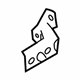 Ford 6R3Z-6322810-AA Lower Hinge, Front Ford 6R3Z-6322810-AA Lower Hinge, Front