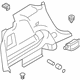 Ford BT4Z-7831013-AA Quarter Trim Panel, Charcoal, Rear Lower Driver Side