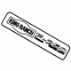 Ford 9C3Z-16720-A Nameplate, Front Ford 9C3Z-16720-A Nameplate, Front