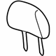 Ford 5L8Z-78611A08-BAA Headrest, Rear