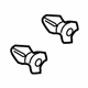 Ford -N806031-S32B Door Trim Panel Pin, Front Inner Ford -N806031-S32B Door Trim Panel Pin, Front Inner