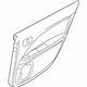 Ford AE5Z-5427406-AE Door Trim Panel, Charcoal/Red, Rear Inner Passenger Side