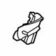 Ford 7R3Z-63222A00-A Glass Retainer, Passenger Side Ford 7R3Z-63222A00-A Glass Retainer, Passenger Side