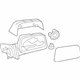 Ford 7T4Z-17682-AB Power Mirror, Black, Front Passenger Side