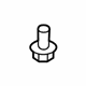 Ford -W716948-S442 Bracket Bolt, Upper