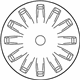 Ford CM5Z-1130-A Wheel Cover Ford CM5Z-1130-A Wheel Cover