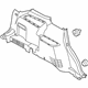 Ford BB5Z-7831013-AA Quarter Trim Panel, Charcoal, Rear Driver Side